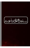 Kinds Of Bikes: Cycling Fitness Gift For Cyclist (6"x9") Lined Notebook To Write In