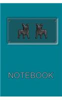 French Bulldog Twins Notebook