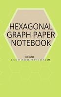 Hexagonal Graph Paper Notebook, 110 pages 8.5 x 11 inches, 21.59 x 27.94 cm