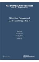 Thin Films: Stresses and Mechanical Properties IX: Volume 695