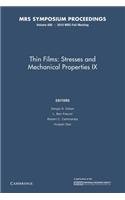 Thin Films: Stresses and Mechanical Properties IX: Volume 695
