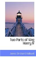Two Parts of King Henry IV: (English)