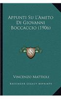 Appunti Su L'Ameto Di Giovanni Boccaccio (1906)