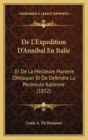 De L'Expedition D'Annibal En Italie