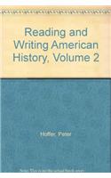 Reading and Writing American History, Volume 2