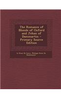 The Romance of Blonde of Oxford and Jehan of Dammartin