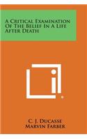 A Critical Examination of the Belief in a Life After Death