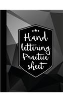 Hand Lettering Practice Sheet