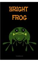 Bright Frog Composition Notebook: College Ruled Notebook - Lined Journal -School supplies Book Notes- back to school Gift Kids -