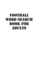 Football Word Search Book For Adults