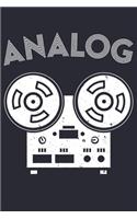 Analog: Sound Engineer Lined Notebook, Journal, Organizer, Diary, Composition Notebook, Gifts for Engineers and Engineering Students