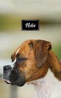 Boxer Dog Pup Puppy Doggie Notebook Bullet Journal Diary Composition Book Notepad - Bored Looking