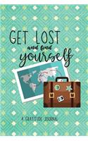 Get Lost and Find Yourself: A Gratitude Journal: A travel notebook that gives your prompts to write down things you are grateful for.