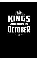 Kings Born October: Composition Notebook Writing Journal 6" x 9" 0 Pages. Journal Notebook for Note Taking, Diary, Journaling, Gratitude and Reminder for Girls, Women a