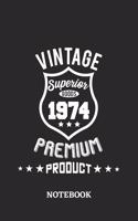 1974 Vintage Superior Premium Product Notebook