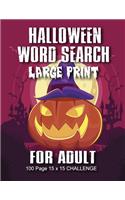 Halloween Word Search For Adult