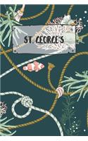 St. George's: Ruled Travel Diary Notebook or Journey Journal - Lined Trip Pocketbook for Men and Women with Lines