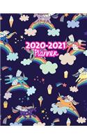 2020-2021 Planner: Two Year Calendar Organizer and Goal Journal - January 2020 - December 2021 Daily, Weekly and Monthly Planner Book with Back Sticker Expression Wall