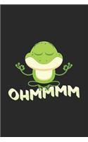 Ohmmmm: 6x9 Frog - grid - squared paper - notebook - notes