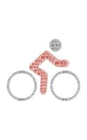 Bicycle: Notebook, Journal - Lined Paper - 120 Pages DIN A5 (6 x 9") - Notes, Drawings, Planer, Diary, Organization - Word Cloud Present
