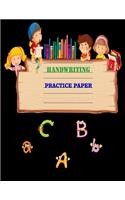 Handwriting Practice Paper: Notebook with Dotted Lined Sheets and beautiful cover for ABC kids, K-3 Students, k-2 students- (girls, boys)-110 pages large(8.5x11)