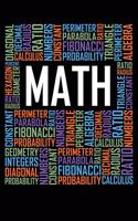 Math Words: 6x9 Ruled Notebook, Journal, Daily Diary, Organizer, Planner