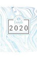 2020 Weekly & Monthly Planner: Blue Grey Marble Suminagashi Jan 1, 2020 - Dec 31, 2020 Large Writing Calendar A Year at A Glance Inspirational Quotes Daily To Do's Weekly View Cre