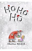 christmas composition notebook HoHoHo: christmas composition notebook HoHoHo Journal Wide Ruled: Journal 6x9, 100 Page {Blank Lined Journal} for Kids Teens Students boy girl man woman fri