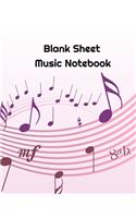 Blank Sheet Music Notebook