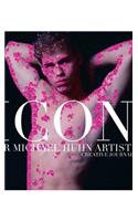 New York City ICON Sir Michael Huhn self portrait Artist glitter creative blank Journal: ICON Sir Michael Huhn self portrait Artist glitter creative Journal
