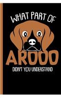 What Part of Arooo: Beagle Notebook, Journal, Diary or Training Logbook - Take Notes or Gift It to a Friend Who Loves Dogs, College Ruled Paper (120 Pages, 6x9")