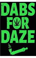 Marijuana Dabs for Daze Composition Notebook