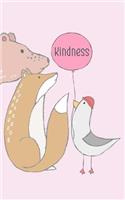 Bird Fox Bear Sharing Kindness Balloon Friendship Virtue Notebook: Sunday, Home, Bible School, Vbs, Birthday Gifts, Religious Parties, Children Bible Study, Youth Ministry, Christian Teaching