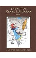 The Art of Clara E. Atwood Vintage Coloring Book