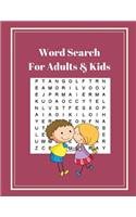 Word Search For Adults & Kids