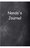 Nando Personalized Name Journal Custom Name Gift Idea Nando