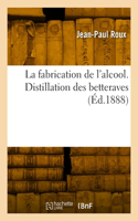 fabrication de l'alcool. Distillation des betteraves