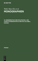 Monographien, 10, Niederdeutsch der Molotschna- und Chortitzamennoniten in British-Columbia, Kanada