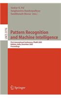 Pattern Recognition and Machine Intelligence