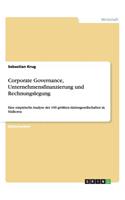 Corporate Governance, Unternehmensfinanzierung und Rechnungslegung