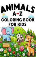 Animals A-Z Coloring Book For Kids