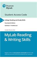 New Mylab Reading & Writing Skills with Pearson Etext Access Code for College Reading and Study Skills