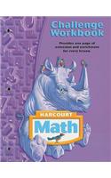 Harcourt Math: Challenge Workbook, Grade 4