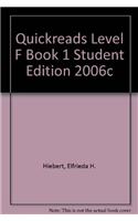 Quickreads Level F Book 1 Student Edition 2006c