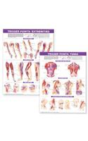 Trigger Point Chart Set: Torso & Extremities Paper: Torso and Extremities