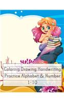 Coloring Drawing Handwriting Practice Alphabet & Number