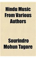 Hindu Music, from Various Authors: (English)