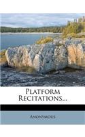 Platform Recitations...: (English)