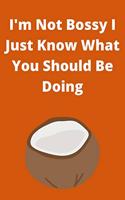 I'm Not Bossy I Just Know What You Should Be Doing: Journal - Pink Diary, Planner, Gratitude, Writing, Travel, Goal, Bullet Notebook - 6x9 120 pages