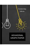hexagonal graph paper bouncing ideas
